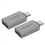 Targus Kit de adaptador USB-C ACA979GL, USB 3.2 Gen 1, plata