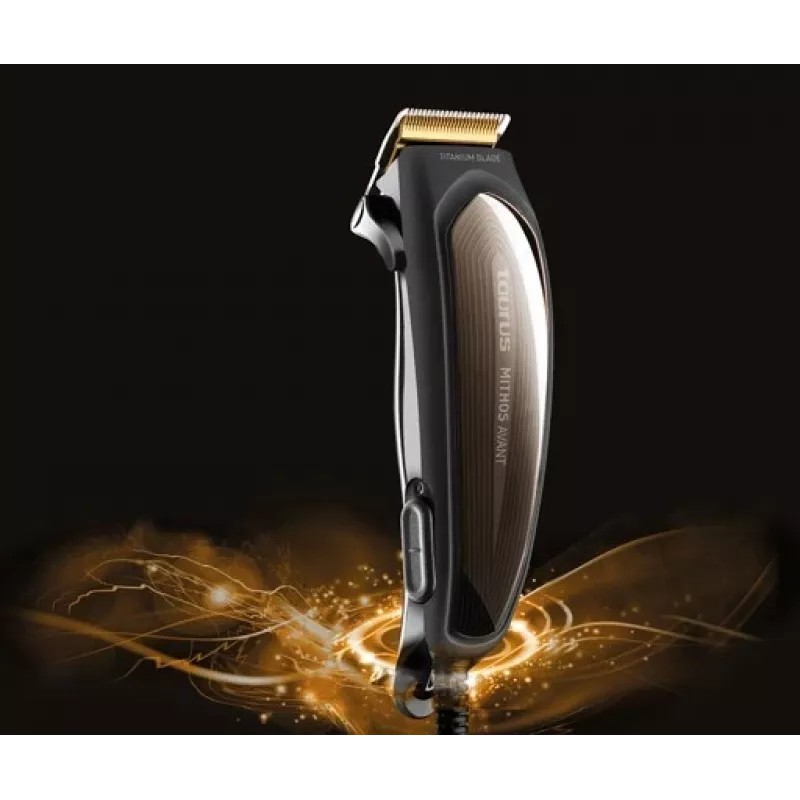 Taurus 902222000 Cortapelos y recortadora inalámbricos con pantalla LED, 39 ajustes de longitud, cuchillas de acero inoxidable, 120 min. de autonomía, negro