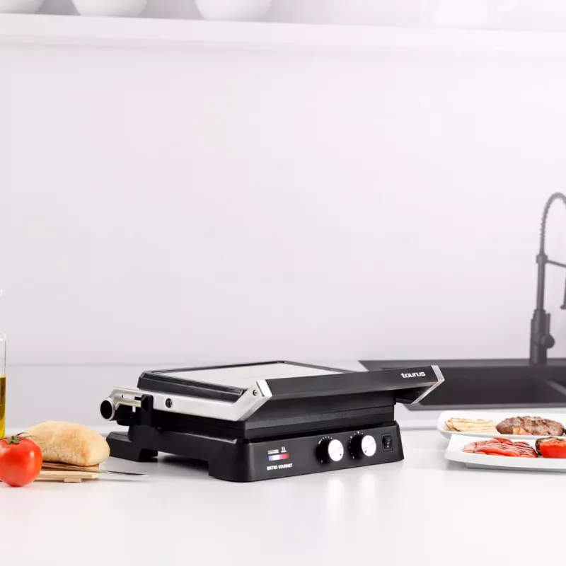 Taurus Bistro Gourmet 2600 W parrilla de contacto 2 en 1