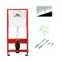 Tece Frame 9400412 con placa de accionamiento y junta para WC suspendido