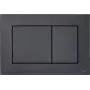 Placa pulsadora para inodoro TECENOW negro mate