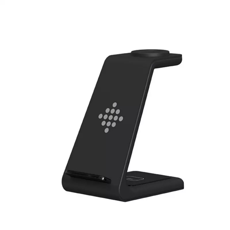 Tech-Protect A8 10W 3 en 1 Wireless Charging Stand para smartphone, auriculares, smartwatch - Negro