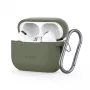 Tech-Protect Apple AirPods Pro 1 / 2 Funda de Silicona con Gancho Verde