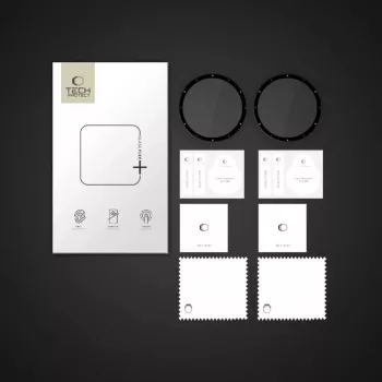 Tech-Protect Glass Flex+ protector de pantalla de cristal híbrido para Garmin Venu 3 (pack de 2, borde negro)