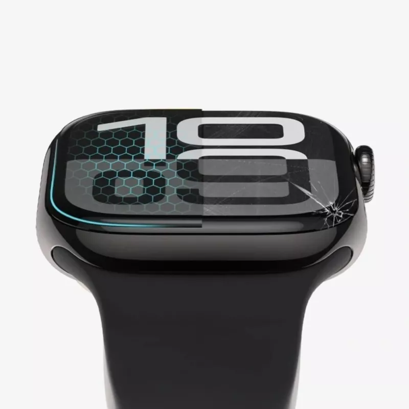 Tech-Protect Glass Flex+ protector de pantalla de cristal híbrido para Garmin Venu 3 (pack de 2, borde negro)