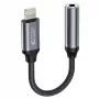 Tech-Protect Adaptador Lightning (Conector Macho) a Jack 3,5 mm (Conector Hembra) - Blanco
