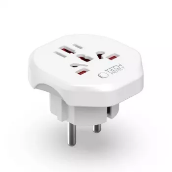Tech-Protect Adaptador de viaje universal WL-09 de EU blanco