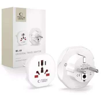 Tech-Protect Adaptador de viaje universal WL-09 de EU blanco