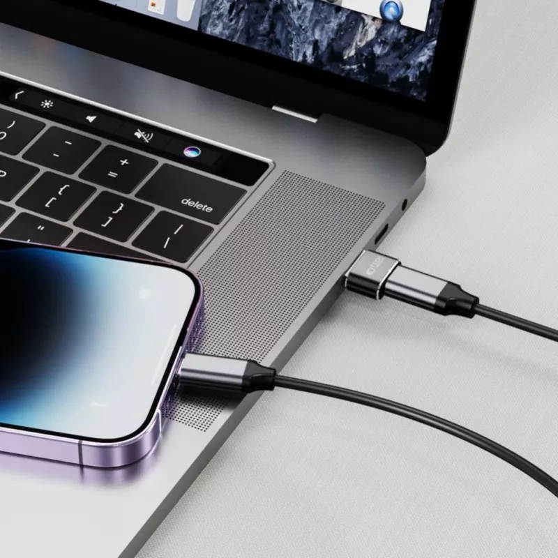 Tech-Protect adaptador USB-A (macho) a USB-C (hembra) - USB 3.0, 5 Gbps, gris espacial