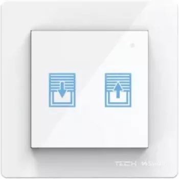 Tech Sterowniki FZ-02M Interruptor de persiana con cable (Blanco, 230V AC, 3A, Empotrable)