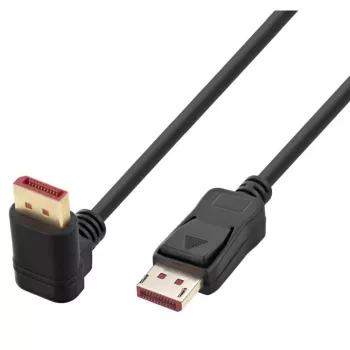 Cable DisplayPort 1.4 M/M 4K@120Hz 2m negro acodado en un extremo ICOC-DSP-A14-020NT9