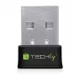 Techly I-WL-USB-600TY Mini adaptador USB WLAN dual band MU-MIMO 2dBi 600Mbps negro