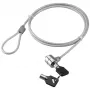Techly IQ-LOK-08-KT Candado de seguridad con cable para portátil con cable de acero de 1,4m y dos llaves