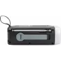 TechniSat Radio de emergencia portátil con DAB+/FM, Bluetooth, panel solar, manivela, powerbank, linterna LED, negro (0000/2933)