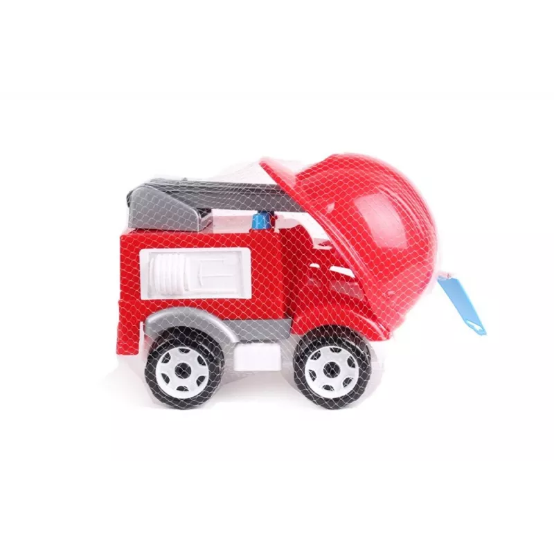 Coche de bomberos TECHNOK con escalera, casco y bombero 3978
