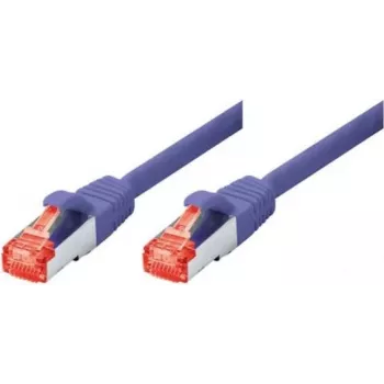 TECLINE cable patch Cat 6 S-STP PIMF, violeta, 0,5 m, slim bend protection 71500V