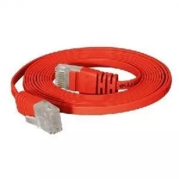 TECLINE cable de red plano Cat.6 U/UTP, rojo, 5,0 m 77805r