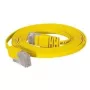 TECLINE cable de red plano Cat.6 U/UTP amarillo 7,5m – ultrafino para debajo de alfombras y rodapiés 77807y