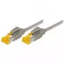 TECLINE cable de red Cat 6a S/FTP, PiMF, 50 m, gris, LSZH, 10 Gbit/s, conector Hirose TM31, cable Draka 72250