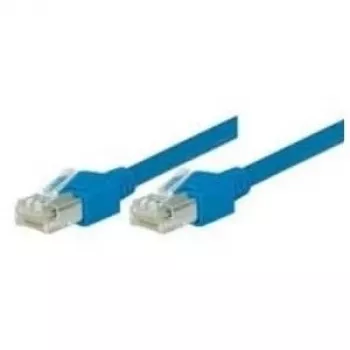 TECLINE Dätwyler Cable de red S/UTP, Cat 5e, Azul, 1,0 m altamente flexible, con conectores Hirose TM11 (71901B)