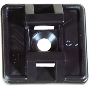 TECLINE Base autoadhesiva para bridas hasta 4,8 mm de ancho, Negro, 100 uds. 690048S