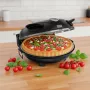 Horno de pizza TEESA SUPREME, 1200 W, 32 cm, ventana, piedra extraíble