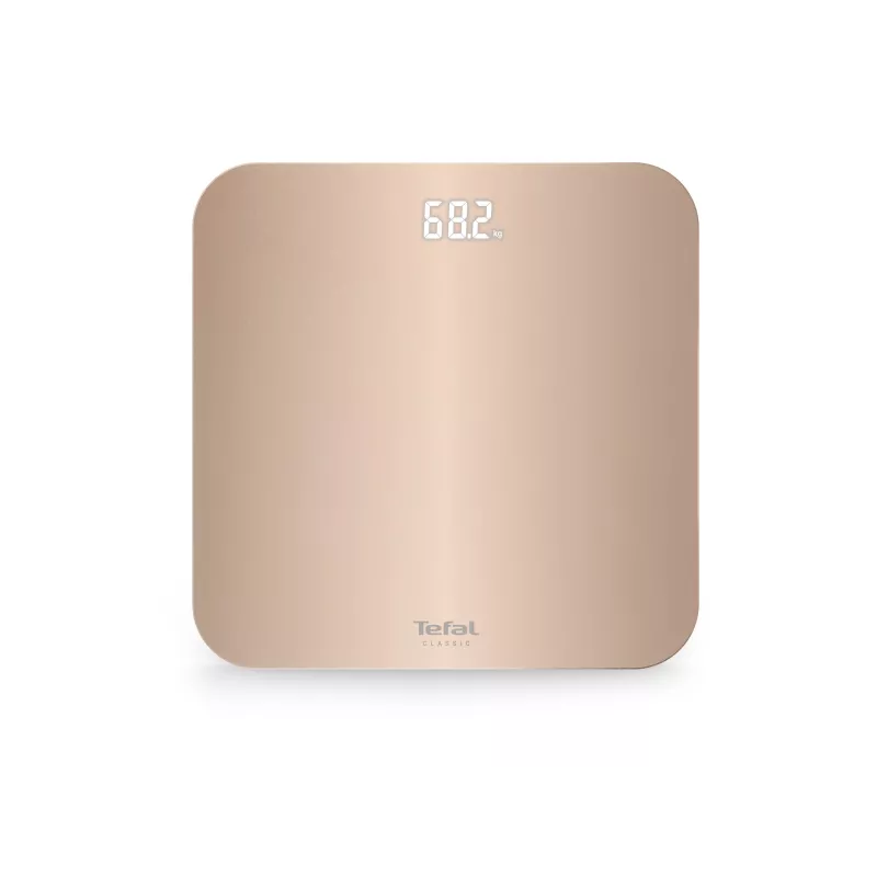 Báscula de baño Tefal Classic PP1900V0, cuadrada, beige
