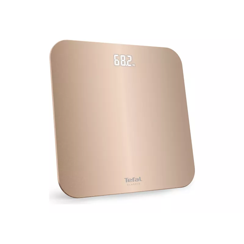 Báscula de baño Tefal Classic PP1900V0, cuadrada, beige