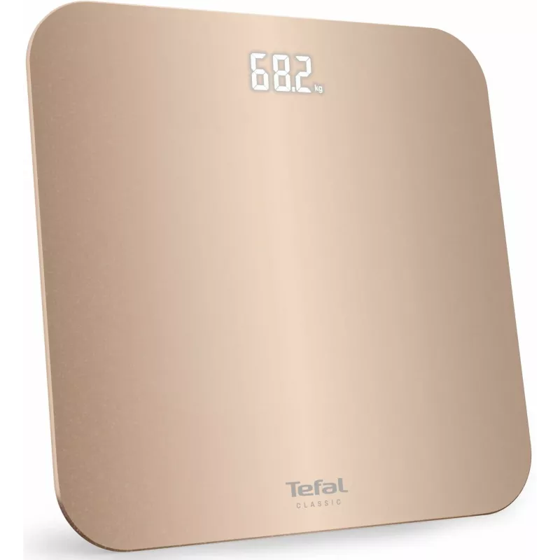 Báscula de baño Tefal Classic PP1900V0, cuadrada, beige