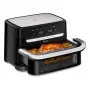 Tefal EY9228 Dual Easy Fry Flex Freidora de aire y parrilla, 6,5L Dual Zone, 1700W, Negro/Plata
