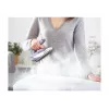 Tefal First Class DB1612E0 Plancha de viaje - 1100 W, suela de acero inoxidable, doble voltaje, depósito de 70 ml, Blanco/Azul