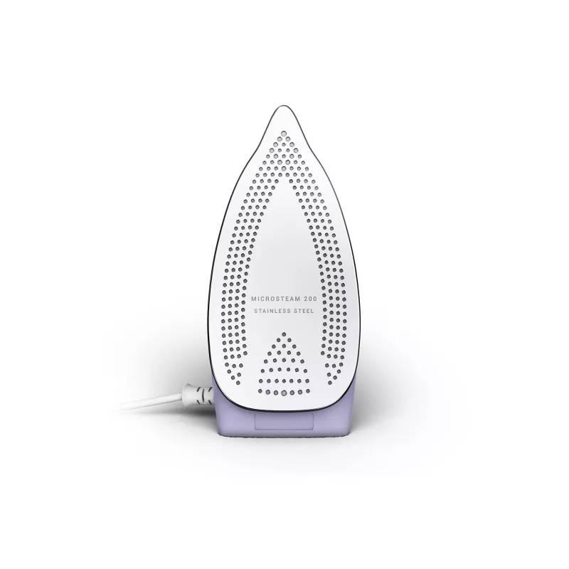 Tefal First Class DB1612E0 Plancha de viaje - 1100 W, suela de acero inoxidable, doble voltaje, depósito de 70 ml, Blanco/Azul
