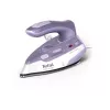 Tefal First Class DB1612E0 Plancha de viaje - 1100 W, suela de acero inoxidable, doble voltaje, depósito de 70 ml, Blanco/Azul