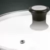Tefal Tapa de cristal Ø30cm – Tapa de vidrio templado para menaje con orificio de vapor, borde de acero inoxidable, apta para lavavajillas