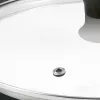 Tefal Tapa de cristal Ø30cm – Tapa de vidrio templado para menaje con orificio de vapor, borde de acero inoxidable, apta para lavavajillas