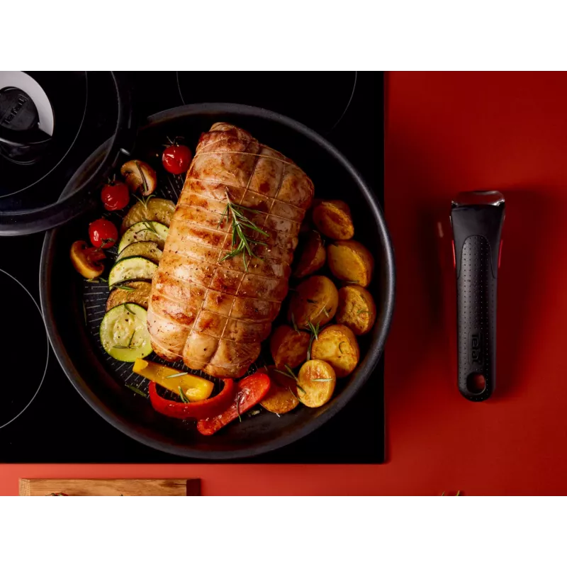 Tefal Ingenio Eco Resist Set de sartenes, 3 piezas (22 cm y 26 cm) con mango desmontable