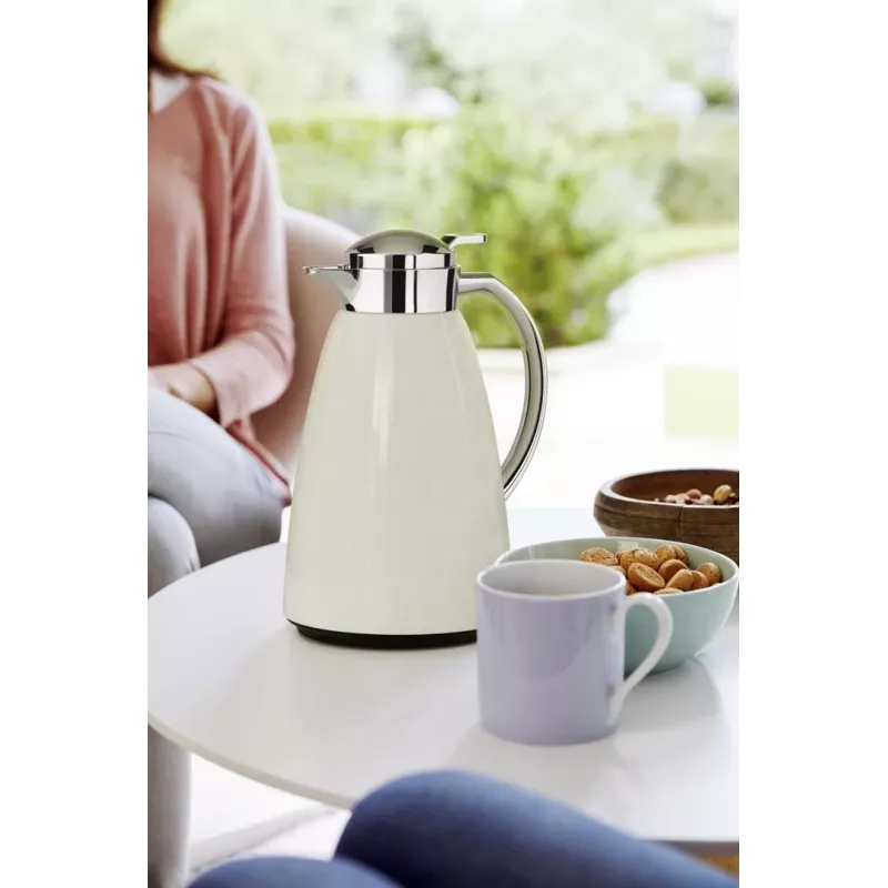 Botella térmica Tefal K30340 Senator 1 L acero inoxidable, blanca