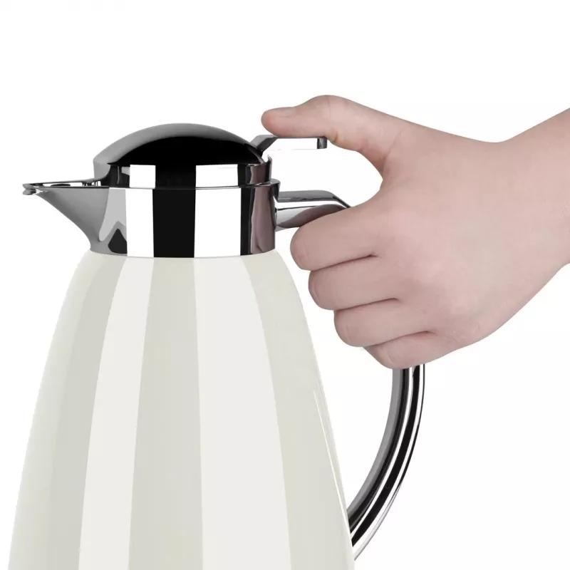 Botella térmica Tefal K30340 Senator 1 L acero inoxidable, blanca