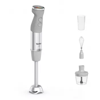 Batidora de mano Tefal Quickchef+ HB673B30 1000 W gris, acero inoxidable