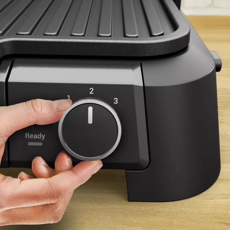 Tefal SuperGrill 3-in-1 GC510DE0 Parrilla de contacto, 2000 W, plata/negro