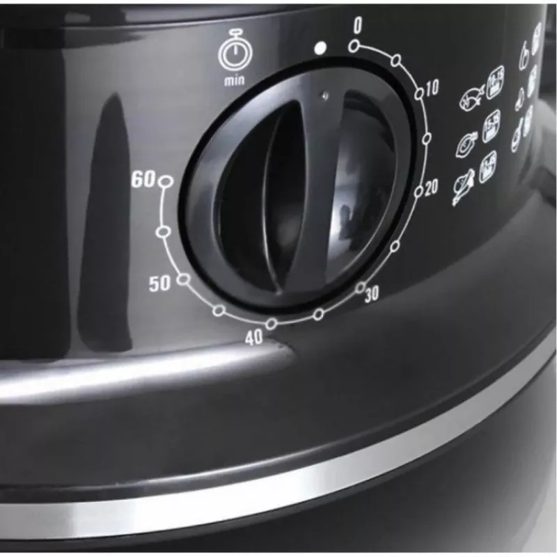 Tefal Convenient VC140135 Vaporera, 2 cestas, 6 L, 900 W, Negro