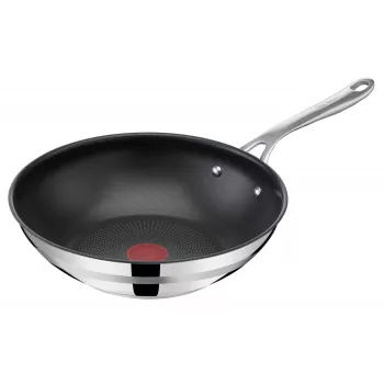 TEFAL wok de Jamie Oliver Cook Smart (acero inoxidable/negro, Ø 28 cm)