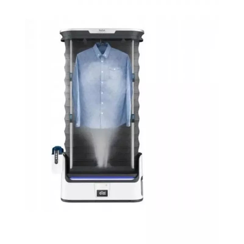 TEFAL YT4050E1 armario de vapor automático, 1800 W, depósito de 2 L, 3 programas, pantalla táctil, plegable, blanco