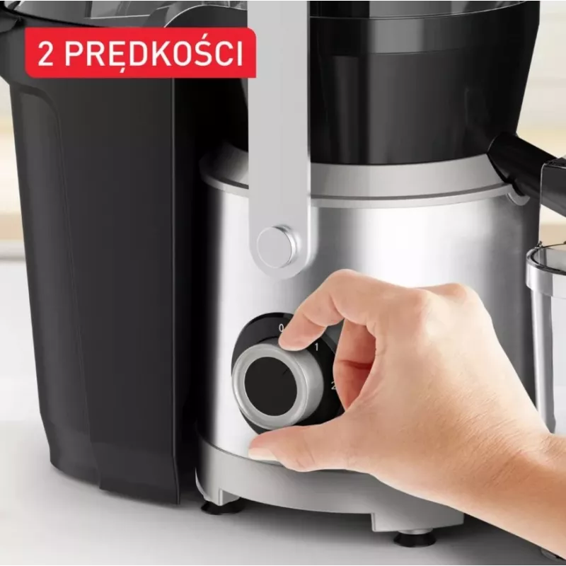 Exprimidor centrífugo Tefal ZE660D10 800 W negro/plata
