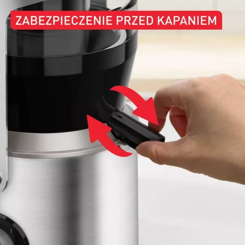 Exprimidor centrífugo Tefal ZE660D10 800 W negro/plata