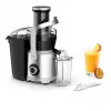 Exprimidor centrífugo Tefal ZE660D10 800 W negro/plata
