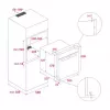 TEKA HSB 6350 SS Horno eléctrico empotrable, 70L, energía A+, acero inoxidable