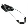 TELCOLINE I-37.PAT Grapa tensor de cable para cable redondo de 3–7 mm, negro