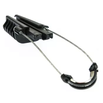 TELCOLINE I-37.PAT Grapa tensor de cable para cable redondo de 3–7 mm, negro