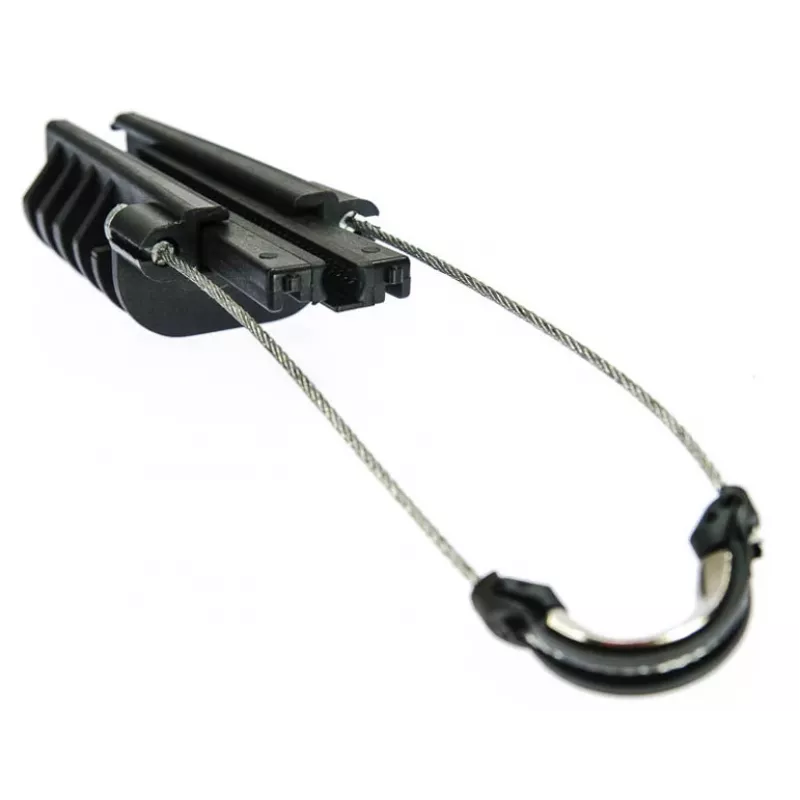 TELCOLINE I-37.PAT Grapa tensor de cable para cable redondo de 3–7 mm, negro